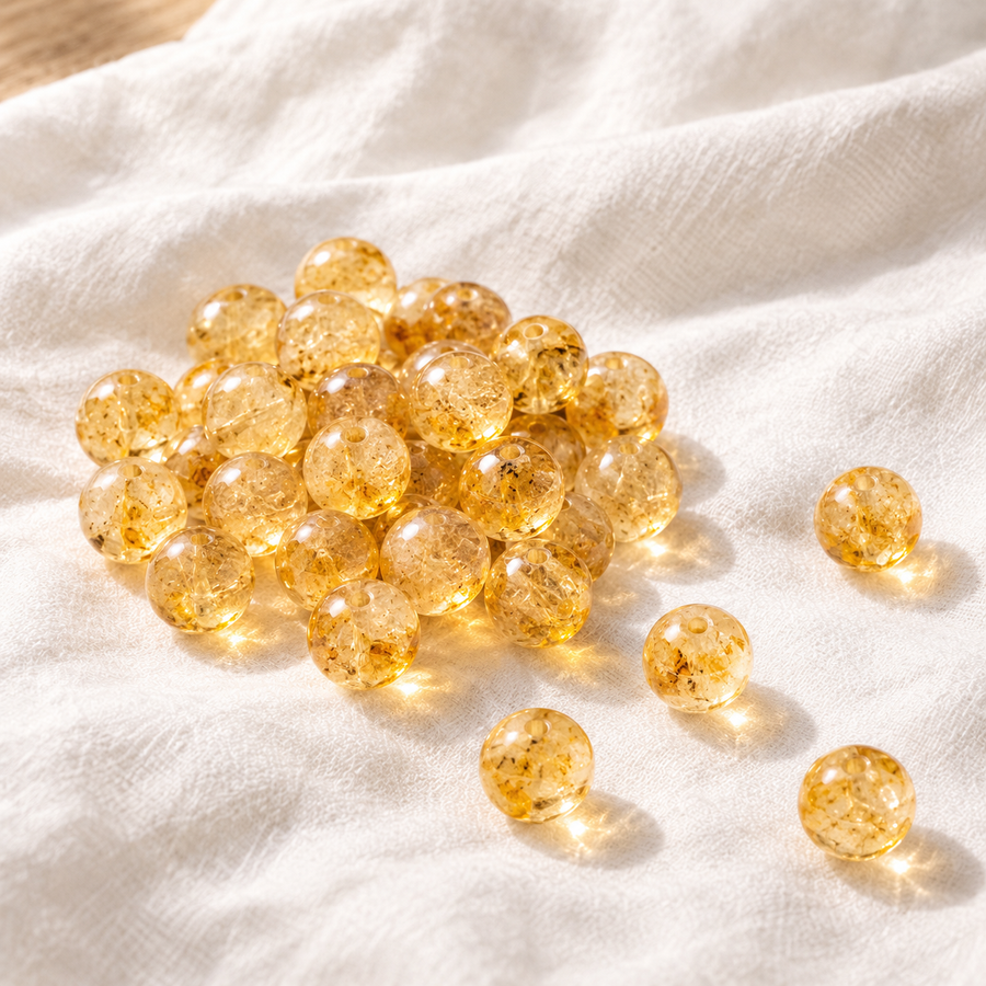Loose polished citrine beads