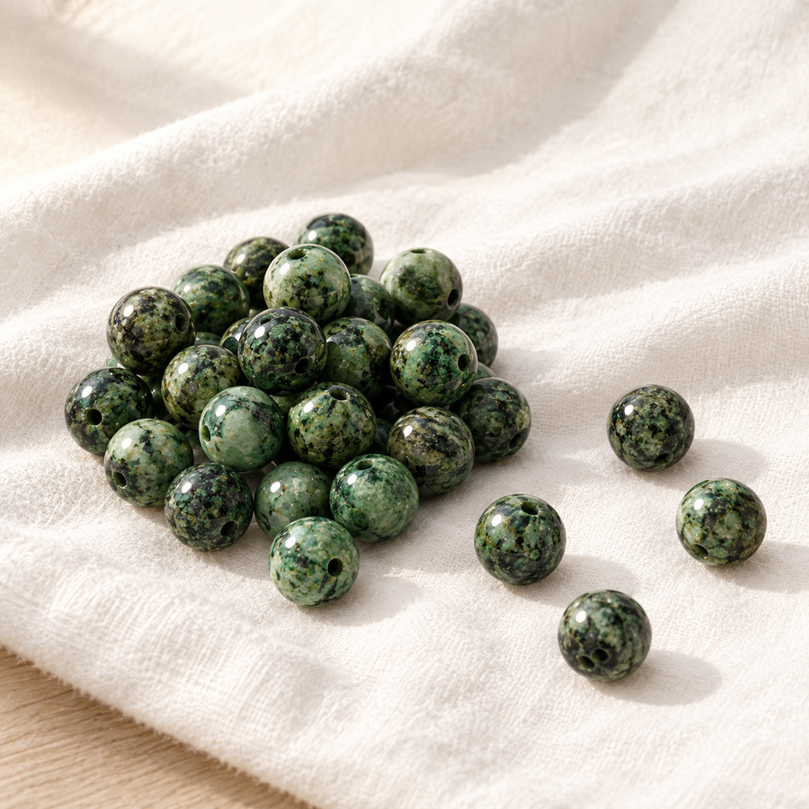 Loose polished African turquoise beads